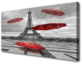 Vászonkép falra Párizsi Eiffel-torony Umbrella 100x50 cm