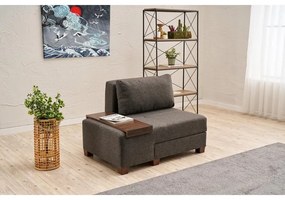 Egyszemélyes kanapéágy- Perenna Linen Balos - Antracit