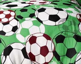 Pamut ágynemű Homa BOLO FUTBAL GREEN 2 részes 140x200 cm