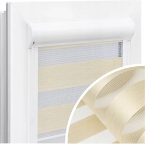 Roló Éjjel-Nappal Kazettás Vezetősínekkel 43x150 cm Bézs Beltéri