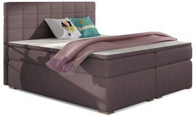 Franciaágy Boxspring 160 cm Abbie (rózsaszín) (matracokkal). 1027421
