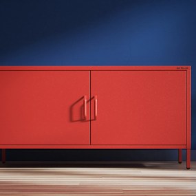 TV-szekrény lábakon ROSA, 1150 x 595 x 400 mm, Modern: piros