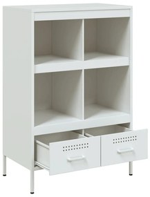 fehér acél magasszekrény 68 x 39 x 101,5 cm