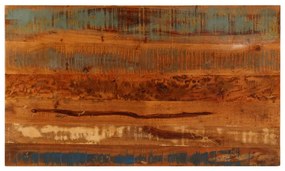 Tömör újrahasznosított fa dohányzóasztal polccal 100x60x35 cm