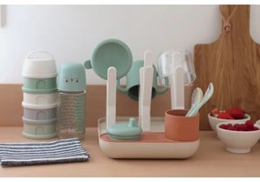 Beaba - Cumisüveg szárítóállvány bézs/narancs