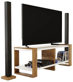 TV asztal Nico (arany craft + fehér). Akció -15%. 1092043