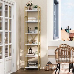 6 szintes könyvespolc Yitahome 183 × 40 × 30 cm