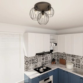 Emibig modern mennyezeti lámpa nest fekete emi1371/3prem