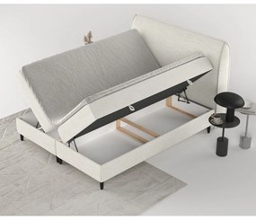 Krémszínű ágyneműtartós boxspring ágy 180x200 cm Melba – Maison de Rêve