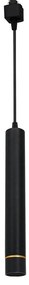 LED Csillár zsinóron sínrendszerbe TRACK PENDANT LED/3W/230V fekete