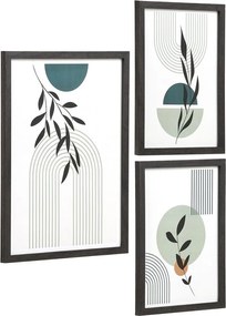 Fekete fali képkeret szett 3 db-os 30x40 cm Aspen – House Nordic