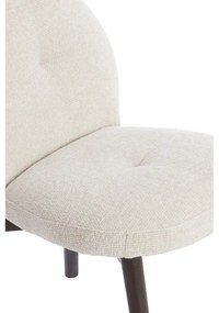 Krémszínű kárpitozott étkezőfotel szett 2 db-os Sinosa – Light &amp; Living