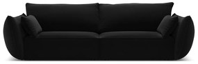 Fekete bársony kanapé 208 cm Vanda – Mazzini Sofas