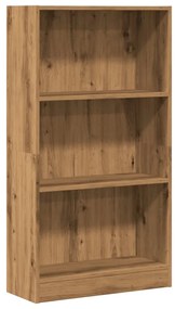 kézműves tölgy szerelt fa könyvespolc 60 x 24 x 109 cm