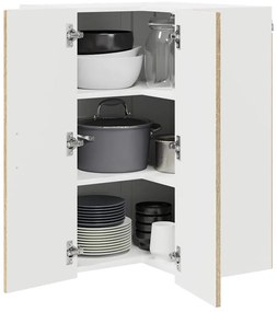 Fali konyhaszekrény Sonoma tölgy 57 x 57 x 80 cm Faanyag