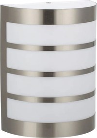 PREZENT 61005 TOLEDO Modern Kültéri Fali Lámpa Opál, Ezüst E27 IP44