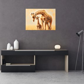 Kép - Zsiráfok (70x50 cm)