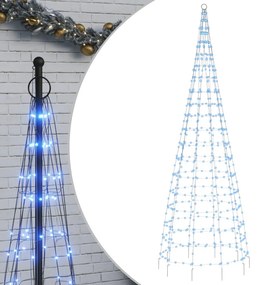 kék LED karácsonyfa zászlórúdra 550 LED 300 cm