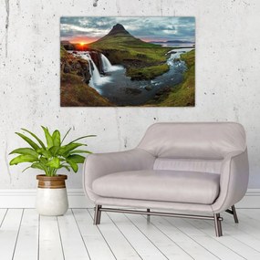 Kép - Kirkjufell naplementében (90x60 cm)