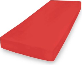 Prémium jersey lepedő gumival 180x190, 180x200x20, piros_14, Matex