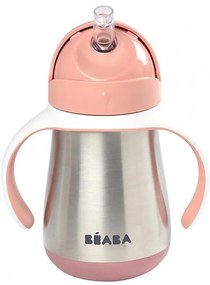 Beaba Beaba hőszigetelt pohár szívószállal 250 ml rózsaszín FBB0005