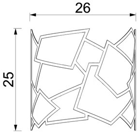 Fali lámpa CAMO 1xE27/15W/230V arany