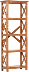tömör akácfa könyvszekrény mézszínű felülettel 60 x 30 x 160 cm