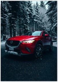 Poszterek A4 Pion Piros Mazda Autó