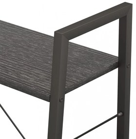 3 szintes fekete állópolc 56 x 35 x 108 cm