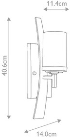Elstead QZ-KYLE1 - Fali lámpa KYLE 1xE27/100W/230V