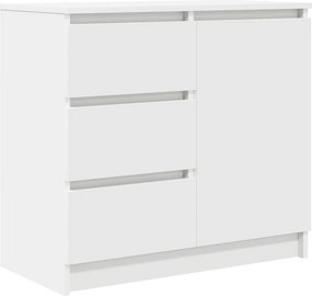 vidaXL fehér szerelt fa tálalószekrény fiókos 71x35x65 cm