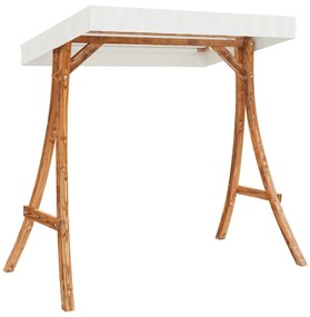 tömör lucfenyő baldachinos hintapad tíkfa kivitelezéssel