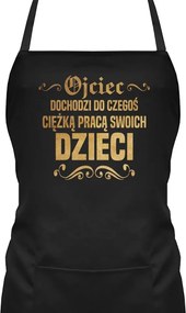 Az apa valami kemény munkával éri el a gyermekeit Kötény Az Apának