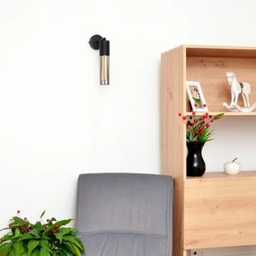 Fali lámpa MELODY 1xE27/15W/230V fekete