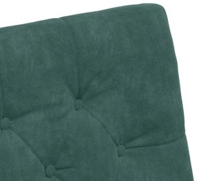 Kerekes Étkező Székek 2 pcs Sötétzöld 58 x 67 x 97 cm Bársony