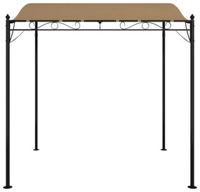 tópszínű szövet és acél pavilon 2 x 2,3 m 180 g/m²