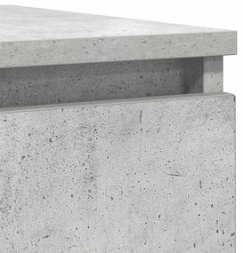 betonszürke szerelt fa tálalószekrény 100x35x76 cm
