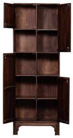 Sötétbarna mangófa szekrény 75x210x45 cm Staes – WOOOD