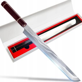 Japán kés Sakimaru Seiryuu Sashimi Pro; 280 mm; VG-10 Damascus; ébenfa