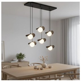 RITUAL zsinóros csillár 6xG9/8W/230V fekete