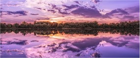 Lila ég képe (120x50 cm)