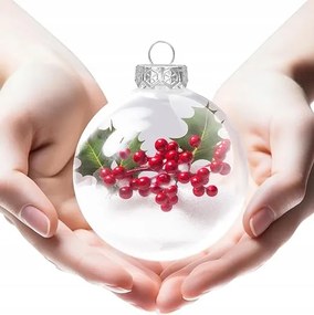 Karácsonyi műanyag gömbök Diy egyedi gömbök készítéséhez 12 db