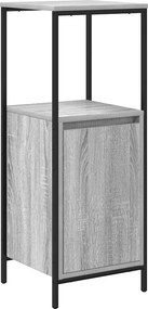 vidaXL szürke sonoma fürdőszobaszekrény polcokkal 36x35x95 cm