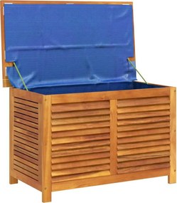 vidaXL tömör akácfa kerti tárolóláda zsaluval 90 x 50 x 56 cm