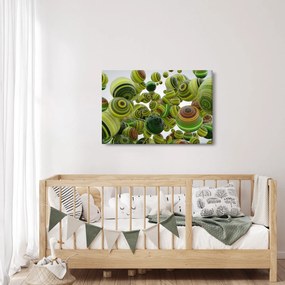 Csíkos gömbök képe (90x60 cm)