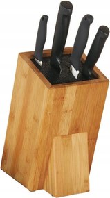 Késtartó Állvány Bambusz Blokk Fa Rendszerező Fogantyú Konyhai Kések