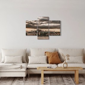 Kép - felhős Prága (90x60 cm)