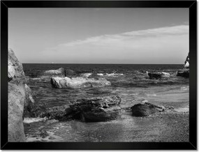 Poszterek keretben 40x30 Tengerpart sziklák