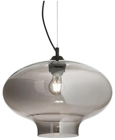 Ideal Lux - Csillár zsinóron BISTRO 1xE27/60W/230V átm. 40 cm füstös