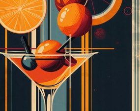 Poszter 76x60,5cm Koktél stílus